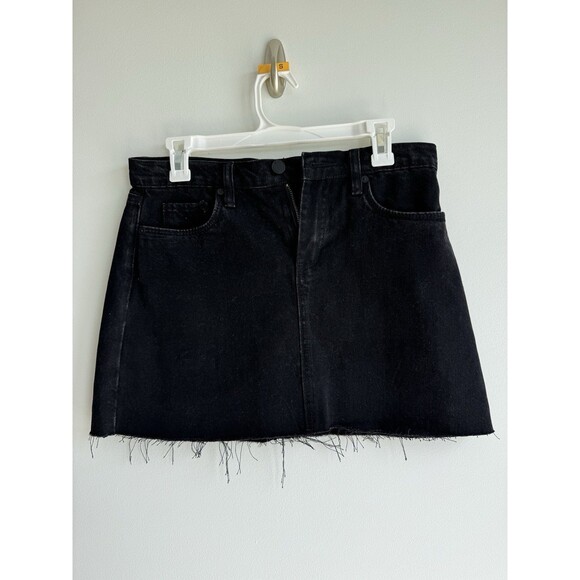 Blank NYC Black Denim Mini-Frayed Hem-Size 26 - Picture 1 of 4